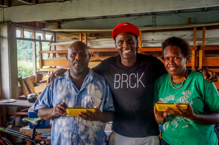 Peter with teachers in the Solomon Islands