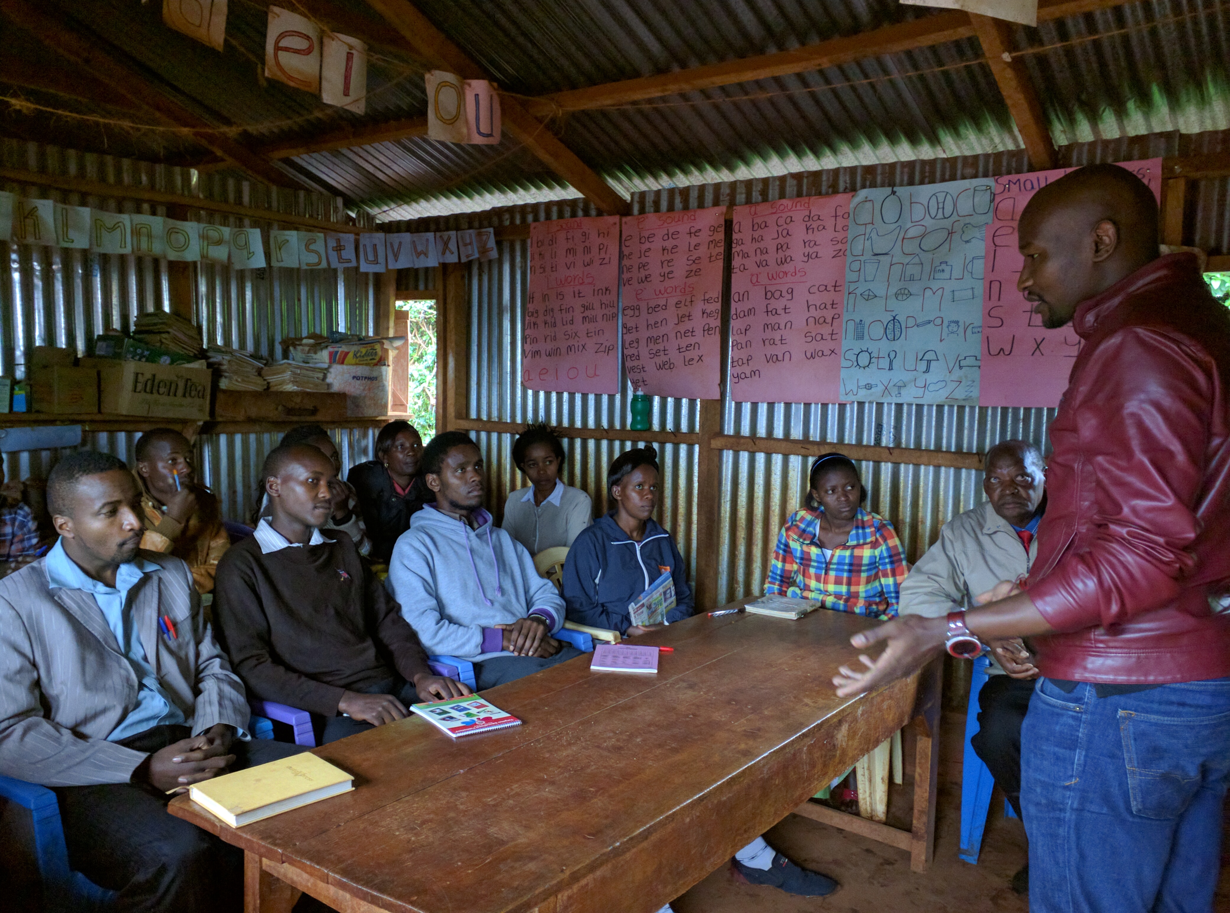 Mark Kamau, our UX Lead, taking the teachers through the training.